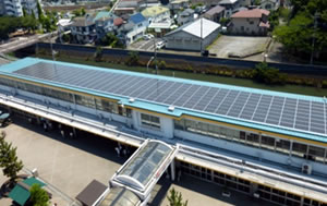 松戸競輪場屋根ソーラー発電所